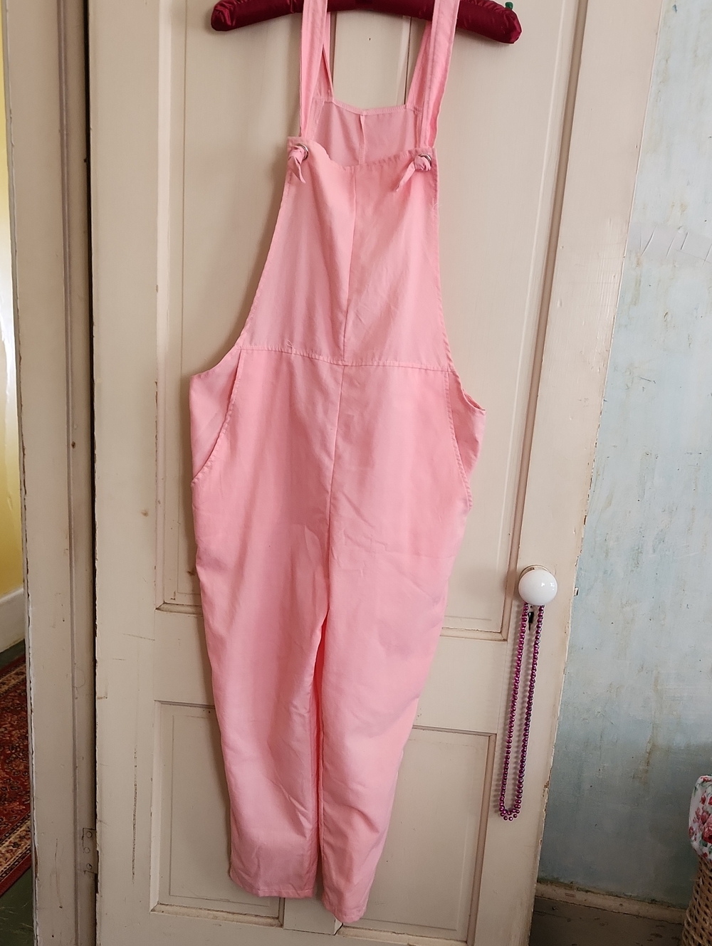 Pink Cotton Overalls